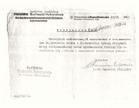 020 zaświadczenie o udzieleniu urlopu - wrzesień 1945